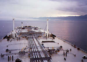Photo: Deck of the ARCO Alska